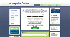 Desktop Screenshot of advogadoonline.net