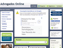 Tablet Screenshot of advogadoonline.net